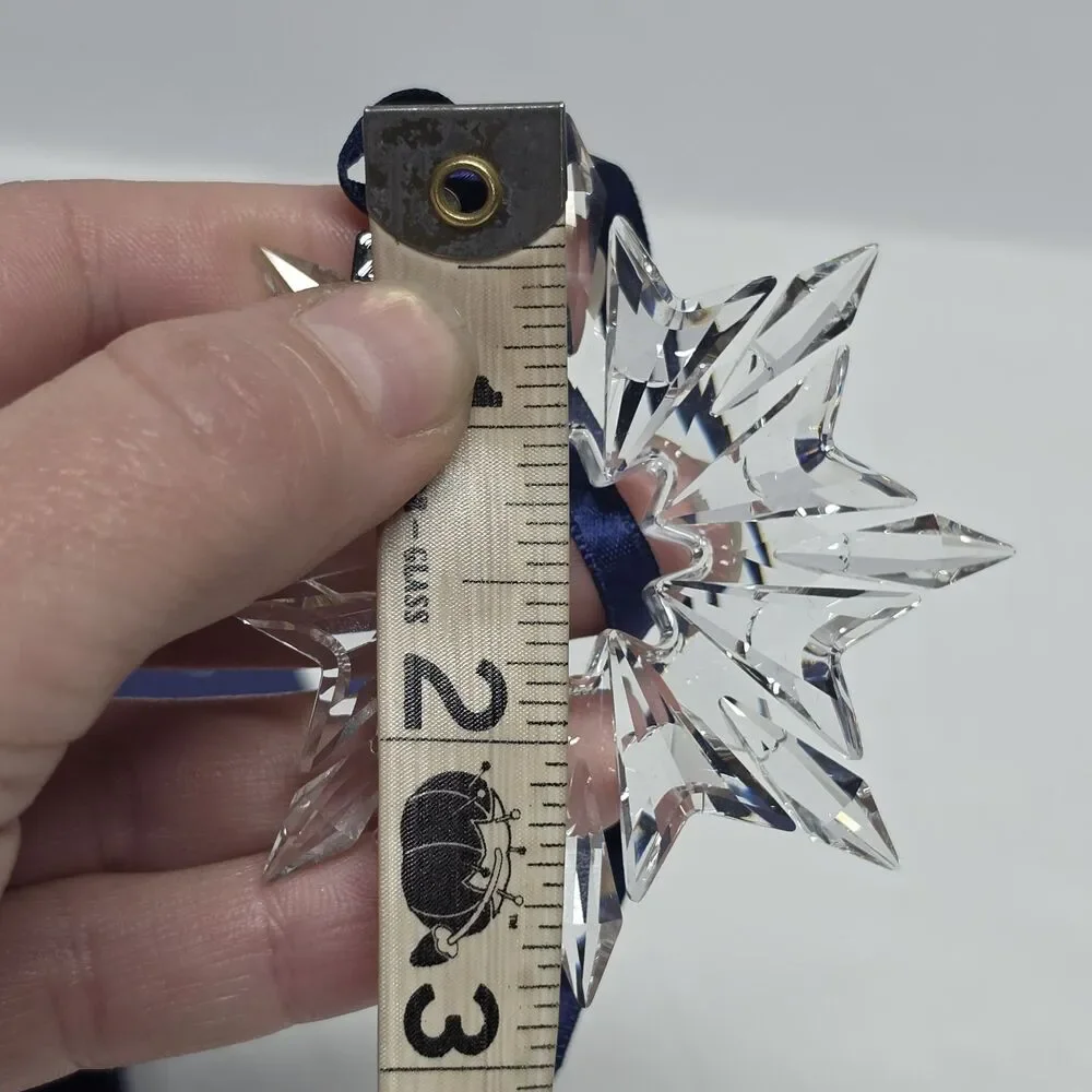 Swarovski 2003 Annual Crystal Snowflake Christmas Ornament Star 622498 With Box